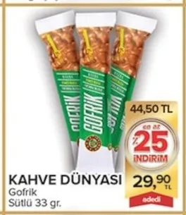 Kahve Dünyası Gofrik Sütlü 33 Gr.