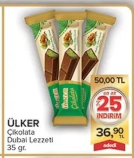 Ülker Çikolata Dubai Lezzeti 35 Gr.