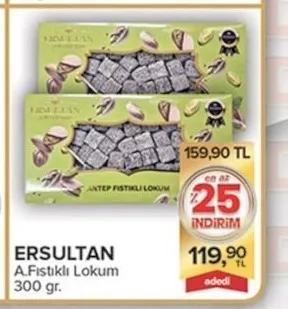 Ersultan A.Fıstıklı Lokum 300 Gr.