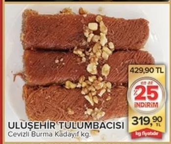 Uluşehi̇R Tulumbacisi Cevizli Burma Kadayıf Kg.