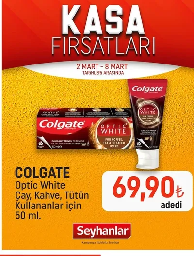 Colgate Optic White Çay, Kahve, Tütün Kullanlar Için 50 Ml.
