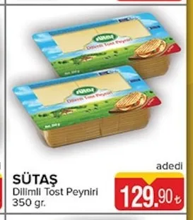 Sütaş Dilimli Tost Peyniri 350 Gr.