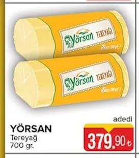 Yörsan Tereyağ 700 Gr