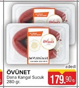Övünet Dana Kangal Sucuk 280 Gr.