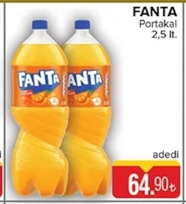 Fanta Portakal 2,5 Lt