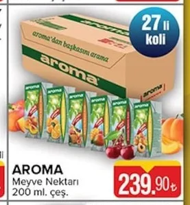 Aroma Meyve Nektarı 200 Ml. Çeş.