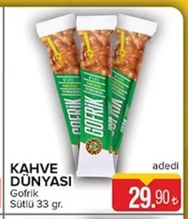 Kahve Dünyası Gofrik Sütlü 33 Gr.