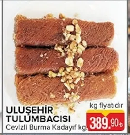 Uluşehir Tulumbacisi Cevizli Burma Kadayıf Kg.