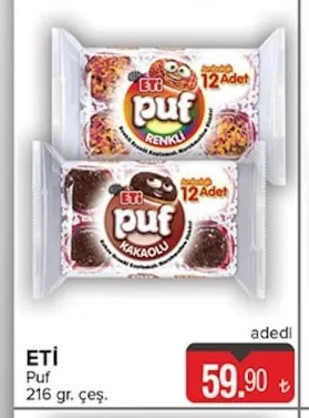 Eti Puf 216 Gr. Çeşit