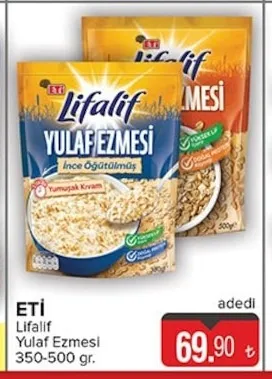 Eti Lifalif Yulaf Ezmesi 350-500 Gr.