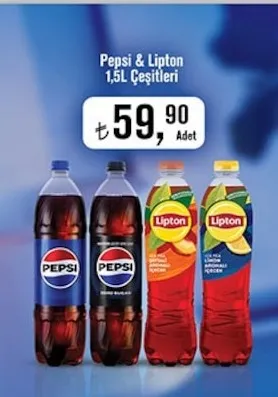 Pepsi & Lipton 1,5L Çeşitleri