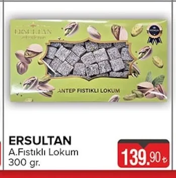 Ersultan A. Fıstıklı Lokum 300 Gr.