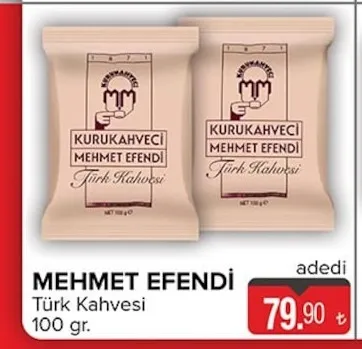 Mehmet Efendi Türk Kahvesi 100 Gr
