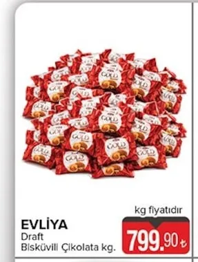Evliya Draft Bisküvili Çikolata Kg.
