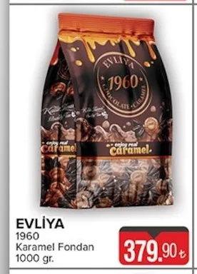Evliya 1960 Karamel Fondan 1000 Gr.