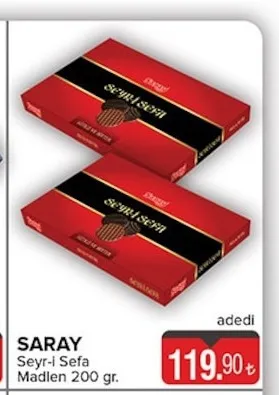 Saray Seyr-I Sefa Madlen 200 Gr.