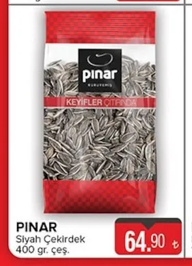 Pınar Siyah Çekirdek 400 Gr.