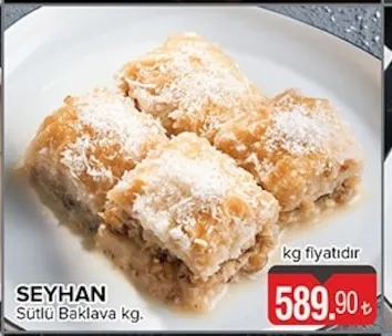 Seyhan Sütlü Baklava Kg.