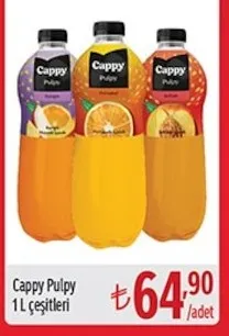 Cappy Pulpy 1 L Çeşitleri