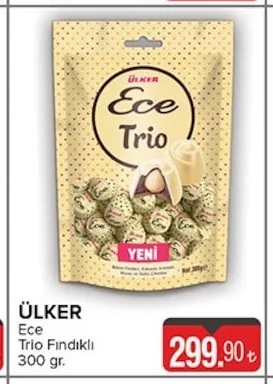 Ülker Ece Trio Fındıklı 300 Gr.
