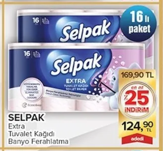 Selpak Extra Tuvalet Kağıdı Banyo Ferahlatma