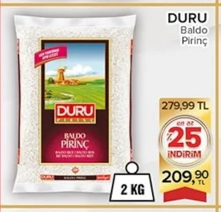 Duru Baldo Pirinç 2 Kg