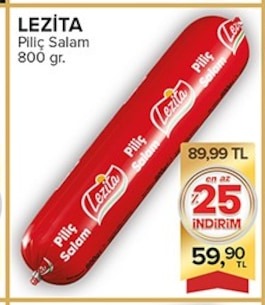 Lezita Piliç Salam 800 Gr.