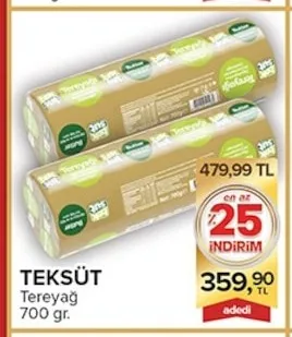 Teksüt Tereyağ 700 Gr.