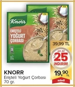 Knorr Erişteli Yoğurt Çorbası 70 Gr.