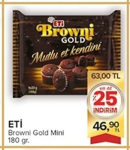 Eti Browni Gold Mini 180 Gr.