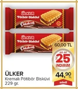 Ülker Kremalı Pötibör Bisküvi 229 Gr.