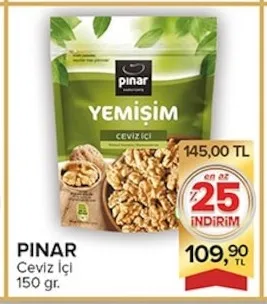 Pinar Ceviz Içi 150 Gr.