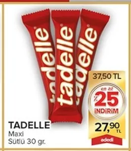 Tadelle Maxi Sütlü 30 Gr.