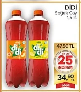 Didi Soğuk Çay 1,5 Lt.