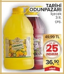 Tarihi Odunpazari İçecek 3 Lt. Çeş.