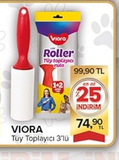 Viora Tüy Toplayıcı 3'Lü