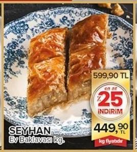 Seyhan Ev Baklavası Kg