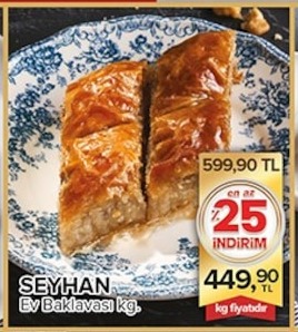 Seyhan Ev Baklavası Kg