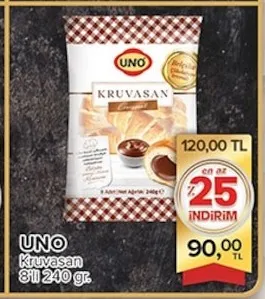 Uno Kruvasan 8'Li 240 Gr