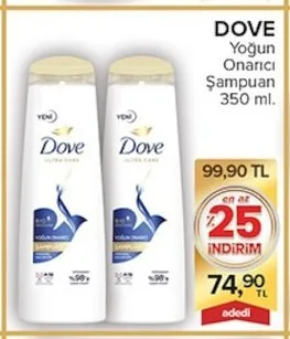 Dove Yoğun Onarıcı Şampuan 350 Ml