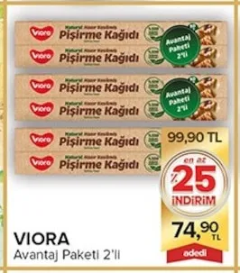 Viora Avantaj Paketi 2'Li Pişirme Kağıdı