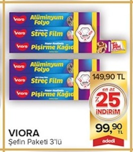 Viora Şefin Paketi 3'Lü