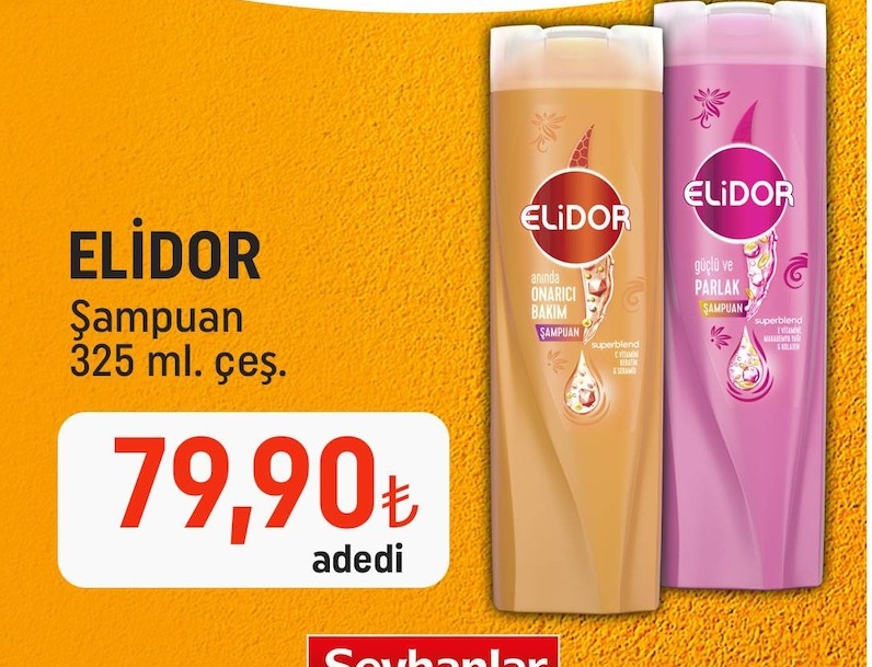 Elidor Şampuan 325 Ml. Çeş.