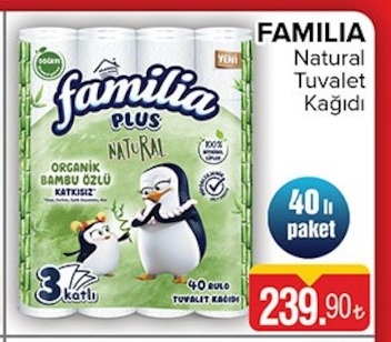 Familia Natural Tuvalet Kağıdı 40 Lı Paket