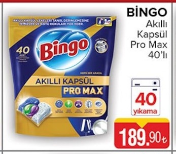 Bingo Akıllı Kapsül Pro Max 40'Lı