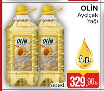 Olin Ayçiçek Yağı 4 Lt
