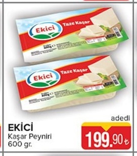 Ekici Kaşar Peyniri 600 Gr.