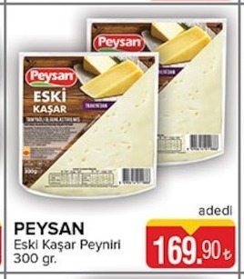 Peysan Eski Kaşar Peyniri 300 Gr.