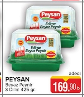 Peysan Beyaz Peynir 3 Dilim 425 Gr.