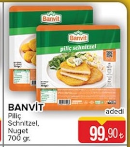 Banvit Piliç Schnitzel, Nugget 700 Gr.